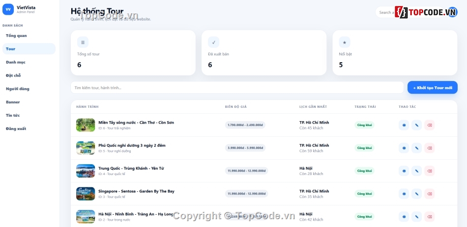 Website du lịch,đặt tour du lịch,Website đặt tour